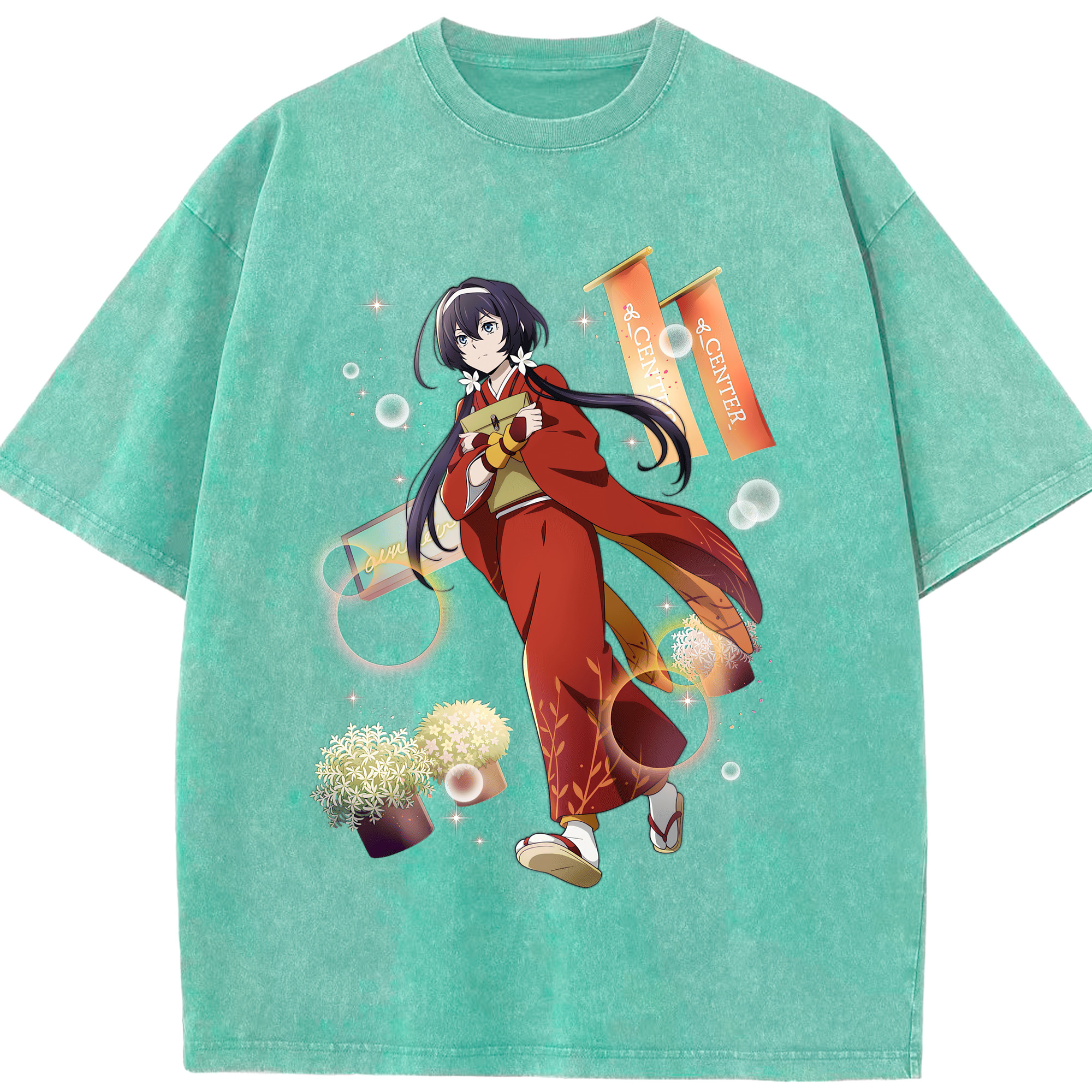 （画像用） 文豪ストレイドッグス Bungo Stray Dogs 綿100% ヴィンテージ風 半袖Tシャツ（フロントプリント）